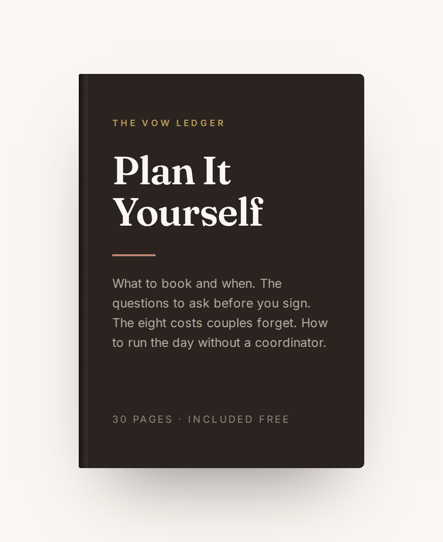 The Vow Ledger — All-In-One Wedding Planning Spreadsheet