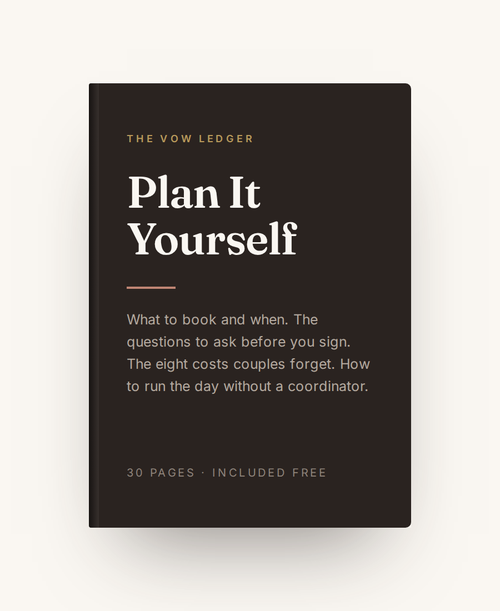 The Vow Ledger — All-In-One Wedding Planning Spreadsheet
